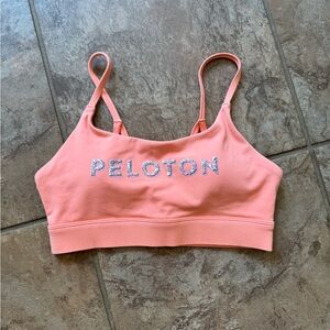 Peloton Pink Sports Bra Seamless Moisture-Wicking